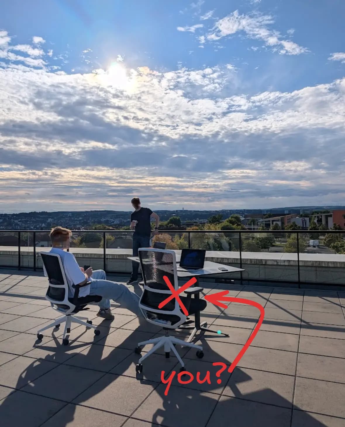 Dein Platz bei Better Reply – Dachterrasse Einstein1