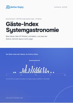 Titelseite des Gäste-Index Systemgastronomie Q3/2026
